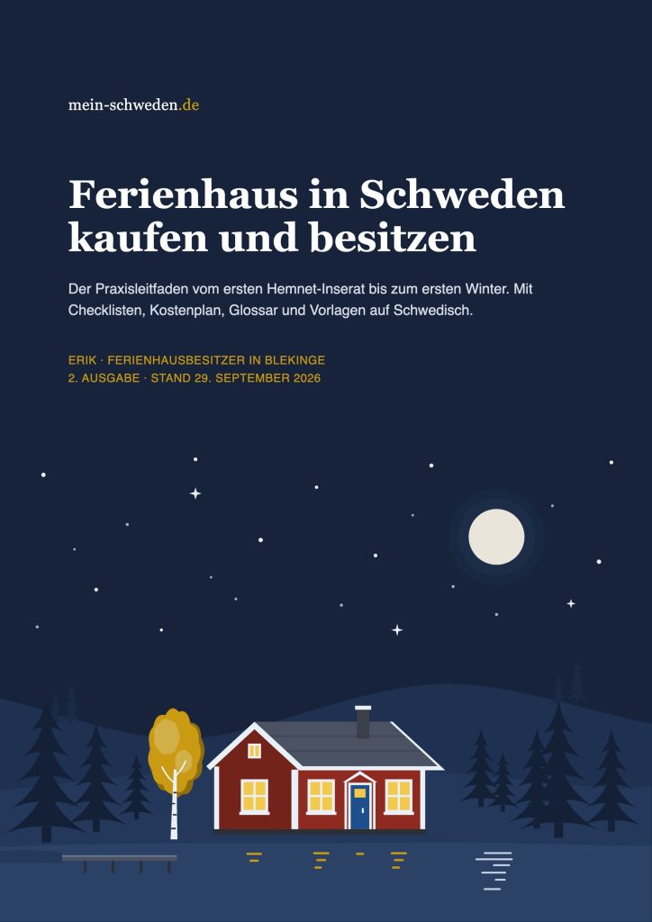 Titelseite des E-Books Ferienhaus in Schweden kaufen und besitzen