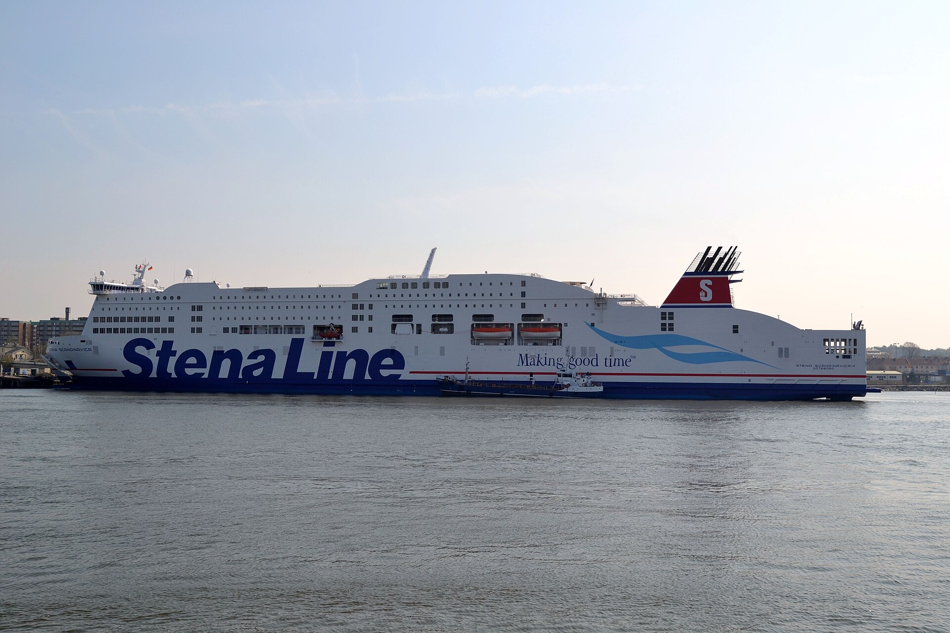 Stena-Line-Fähre Stena Scandinavica liegt im Hafen von Göteborg